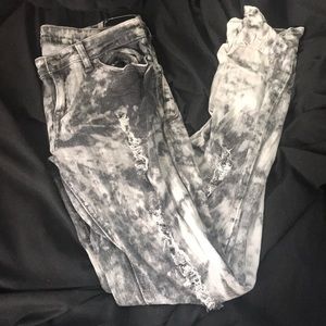Edgy Acid Wash Jeans